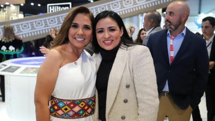 Promueve Blanca Merari los atractivos de Puerto Morelos en la FITUR 2023