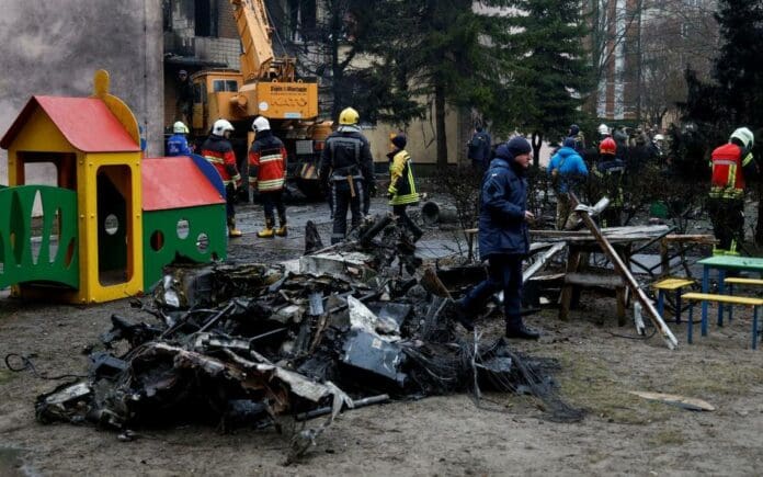 Ministro del Interior de Ucrania muere tras desplomarse su helicóptero