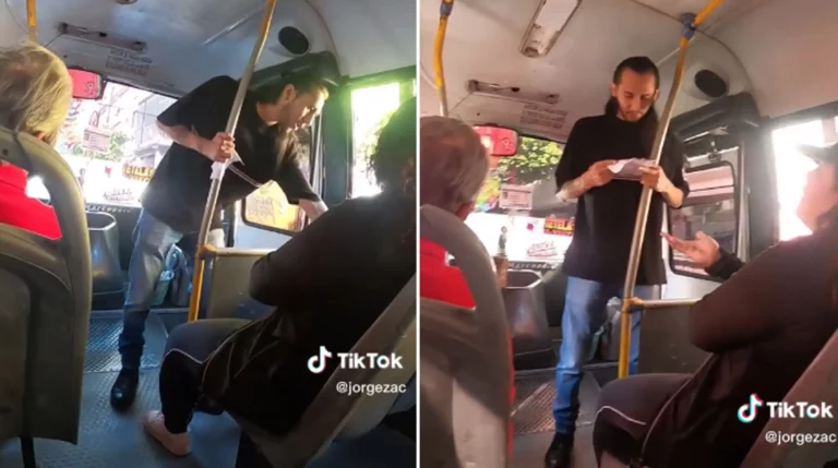 Asaltante olvida diálogo y se pone nervioso durante atraco a camión: "Es mi primer día"