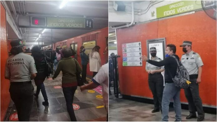 Estudiantes se manifiestan en los torniquetes del Metro Universidad por un transporte público seguro