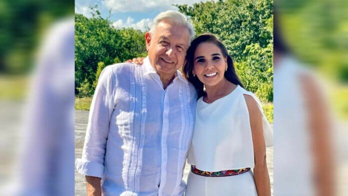 Presidente AMLO y Mara Lezama revisan avance de obras históricas en Quintana Roo