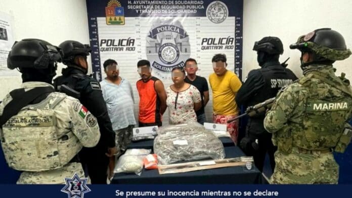 Retiran de las calles de Solidaridad a 10 presuntos narcodistribuidores