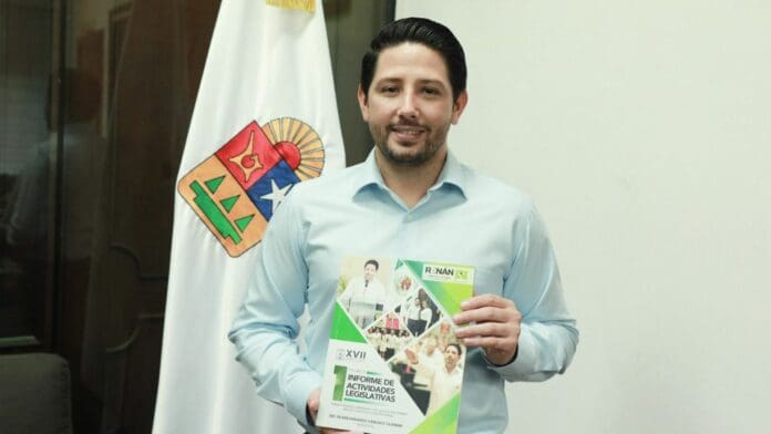 Presenta el diputado Renán Sánchez Tajonar su primer informe de actividades legislativas