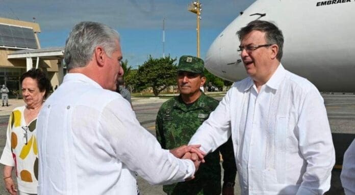 Para Marcelo Ebrard, el país no tendrá problemas con Estados Unidos tras haberle entregado un reconocimiento a Díaz-Canel.