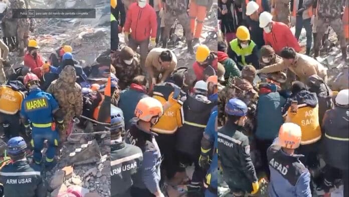 Equipo mexicano en Turquía logra rescatar a niña de 8 años con vida