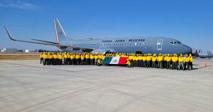 México envía a Chile segundo vuelo para ayudar a controlar incendios forestales