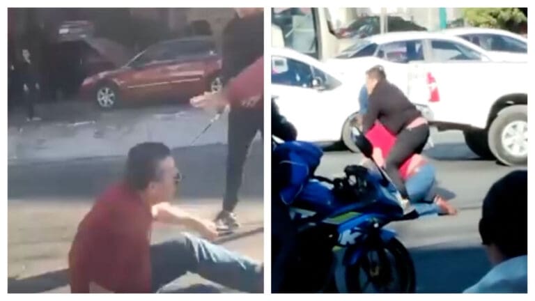 Video Otra pelea de Alfredo Adame y tampoco ganó; esta vez lo golpeó un automovilista