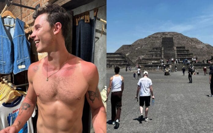 Shawn Mendes presume sus vacaciones en las Pirámides de Teotihuacán