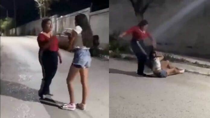 VIDEO: Mujer da golpiza a su hija por 