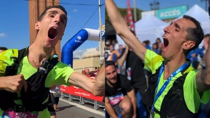 Alex Roca, la primera persona con discapacidad severa que acaba un maratón