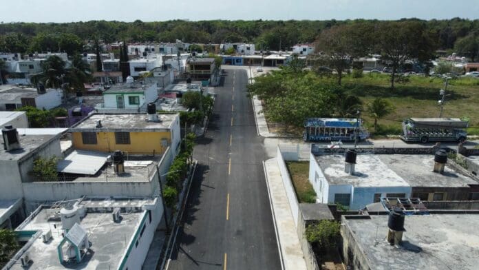 Mara Lezama mejora vialidades en Chetumal
