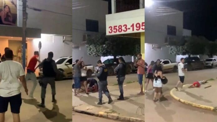 Delincuente agrede a policía de Brasil y este dispara hasta dejarlo abatido