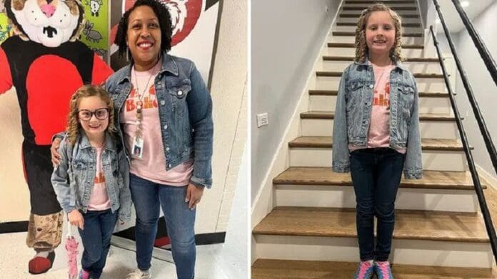 Estudiante se disfraza de su maestra para el 'Día de superhéroes'