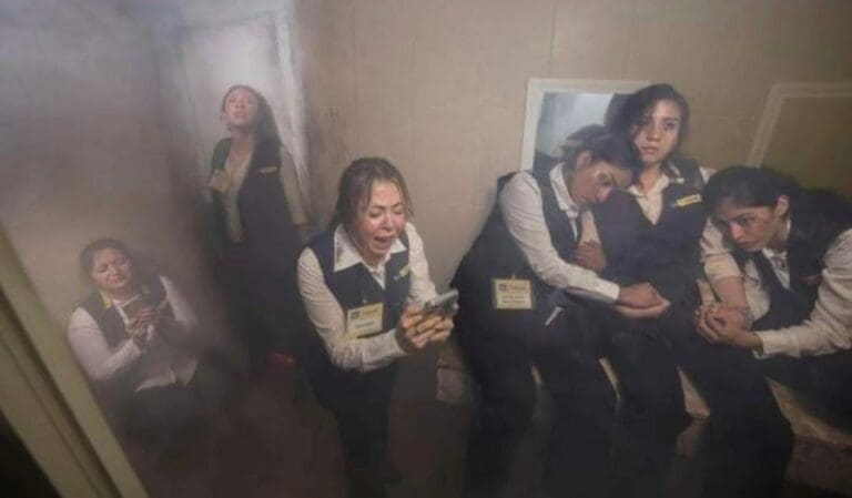 La imagen de las mujeres que murieron en un incendio en una tienda Coppel en noviembre del 2010 es una recreación, no una foto filtrada.