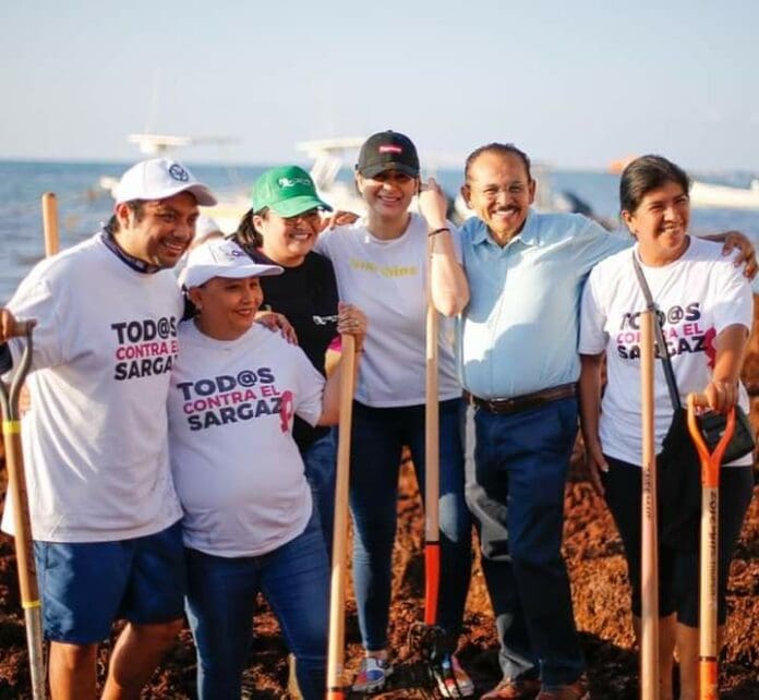 Trabajo en equipo para atender el sargazo Estefanía Mercado