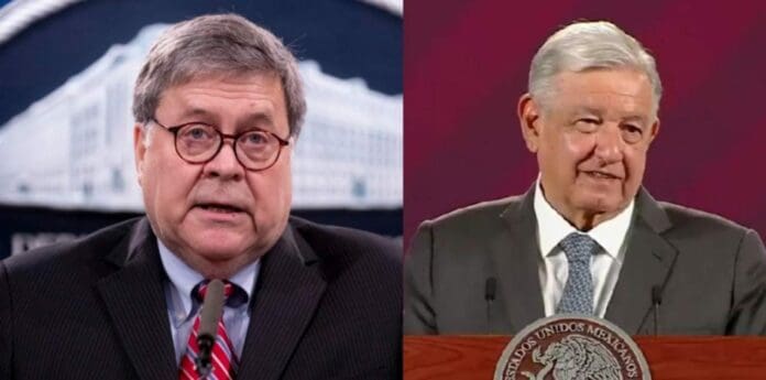 William Barr, ex fiscal de Estados Unidos en el gobierno de Donald Trump aseguró que AMLO protege a los cárteles mexicanos.