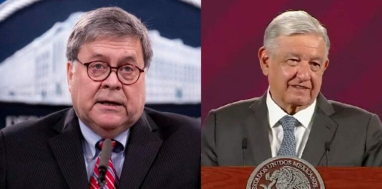 William Barr, ex fiscal de Estados Unidos en el gobierno de Donald Trump aseguró que AMLO protege a los cárteles mexicanos.