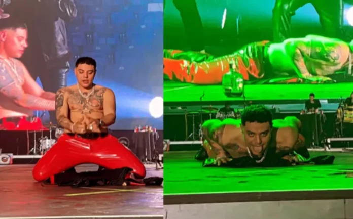 Eduin Caz realiza polémico baile en pleno concierto y usuarios lo revientan Qué pena