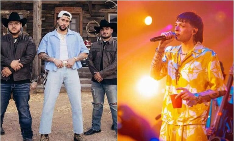 Bad Bunny y Grupo Frontera le arrebatan el primer lugar a Peso Pluma en Spotify