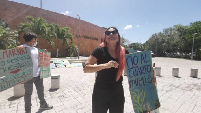 Califica de 'burla', argumento de juez para desechar amparo contra cuarto muelle en Cozumel