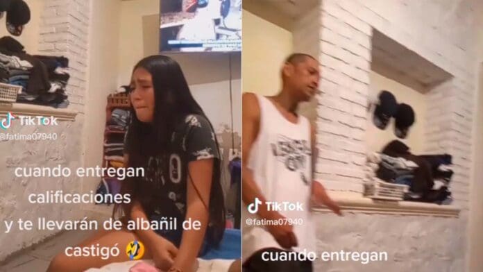 Estudiante reprueba y su familia la obliga a trabajar como albañil “No aguantó”