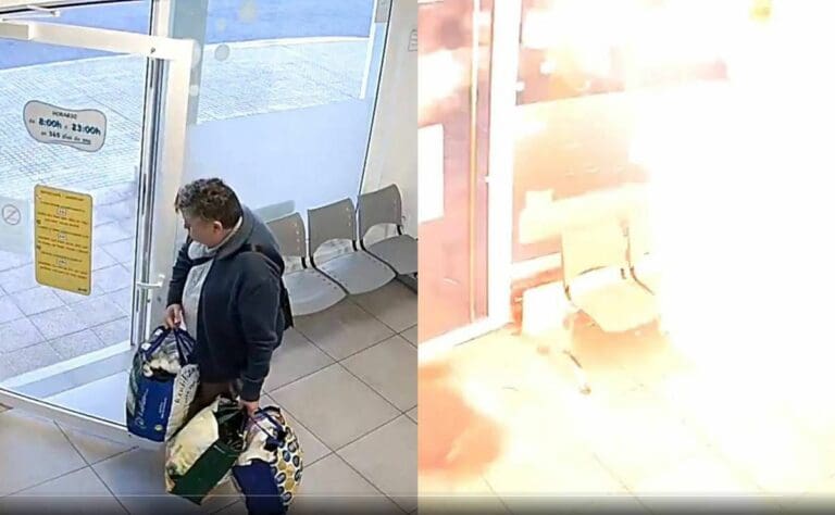 VIDEO: Hombre se salva de explosión en una lavandería y desata teorías en redes sociales