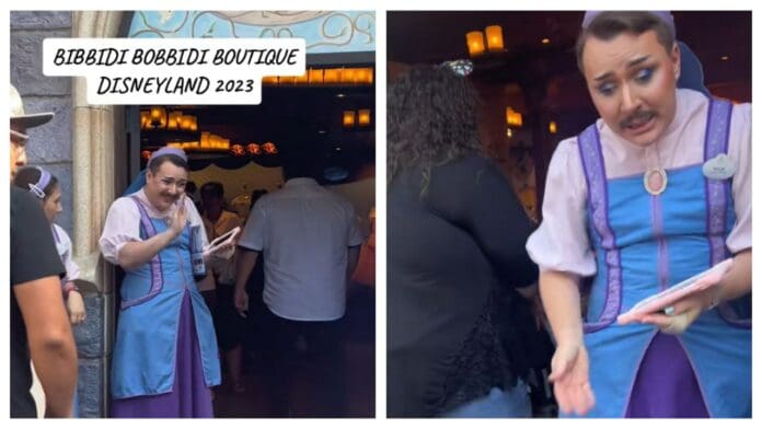 Disney desata polémica por empleado con bigote y vestido de mujer