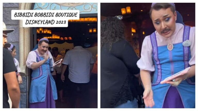 Disney desata polémica por empleado con bigote y vestido de mujer