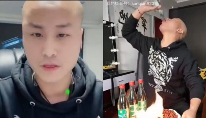 Influencer muere por beber siete botellas de licor durante transmisión en vivo