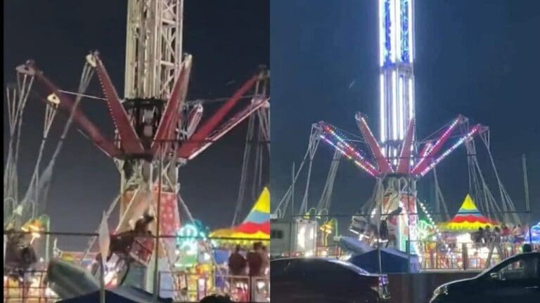 Hombre sale volando de juego mecánico sin control en Tabasco