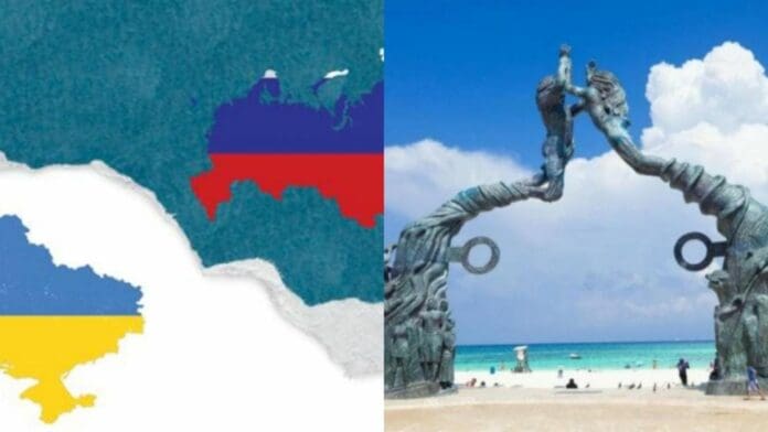 Playa del Carmen ha apoyado a rusos y ucranianos desde que comenzó el conflicto