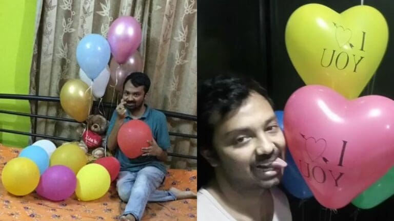 “No puedo vivir sin ellos”: Hombre con objetofilia se casa con globos