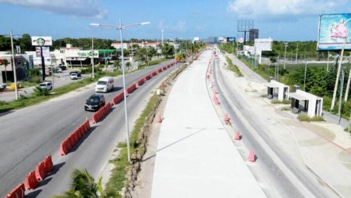 Anuncian ajuste vial en Distribuidor Aeropuerto de Cancún; afecta vía en ambos sentidos