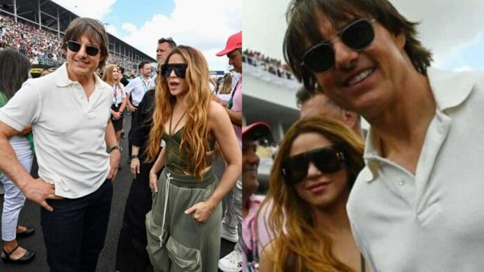 Shakira y Tom Cruise fueron vistos juntos en el Miami Grand Prix
