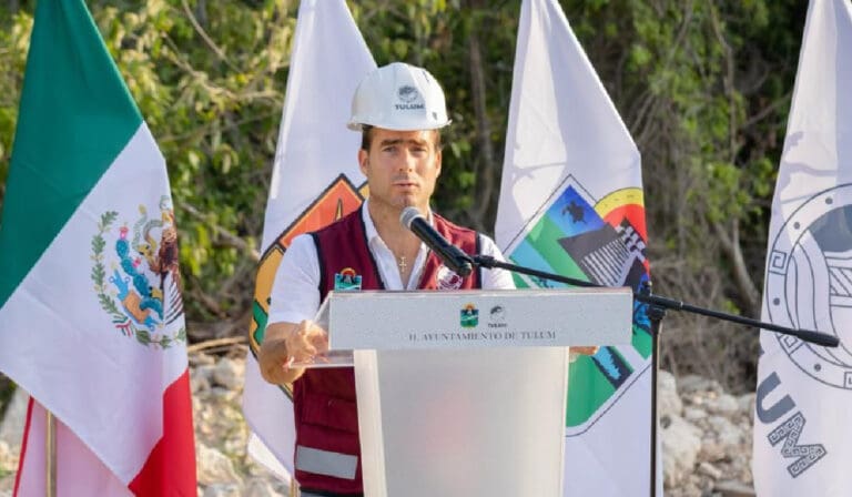 Diego Castañón: Banderazo de obra, inversión para pavimentación de calles en Tulum