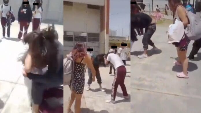 VIDEO: Difunden grabación de pelea entre alumnas de secundaria técnica en Puebla