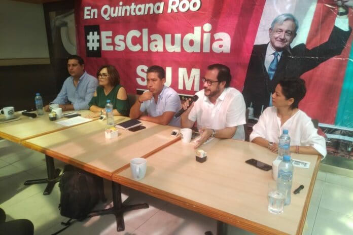 Militantes del Partido Verde en Q. Roo apoyan a Claudia Sheinbaum; la aspirante vendrá en julio