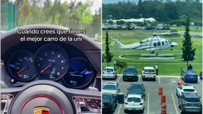 VIDEO: Estudiante del TEC Monterrey llega en helicóptero a la universidad