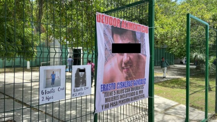 Pese a que se tenía planeado no se colocó el tendedero para exhibir a deudores alimentarios en Cancún, debido a amenazas.