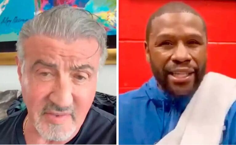 VIDEO: Stallone y Mayweather mandan mensaje a Sheinbaum por clase de box “más grande del mundo”