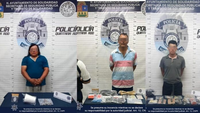 Tres sujetos fueron detenidos en las últimas horas por la Policía de Playa del Carmen en hechos diferentes.
