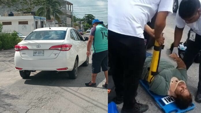 Cancún: conductor impacta a mototaxi, lesiona a dos mujeres y se da a la fuga
