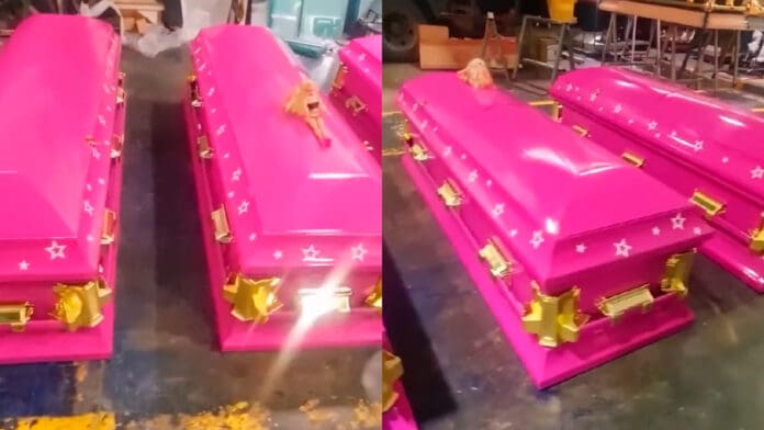 Funeraria se suma a la fiebre de 'Barbie' con peculiar ataúd rosa