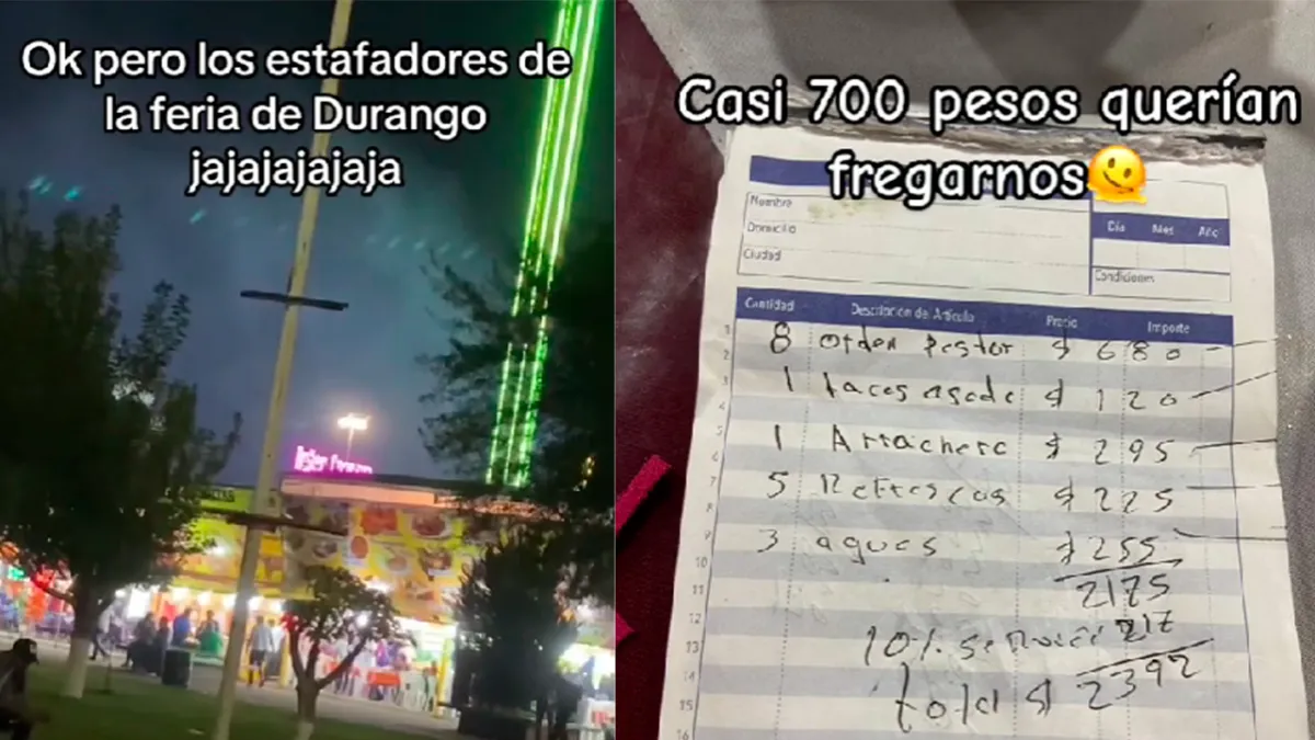 Video: Joven exhibe estafa de taquería en la feria de Durango