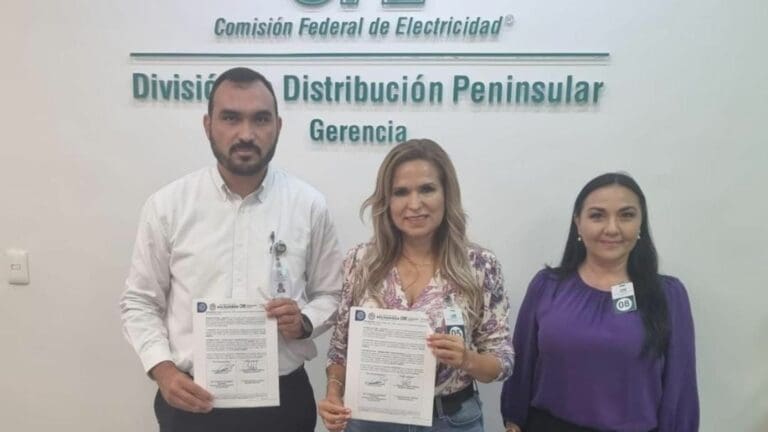 Lili Campos gestiona ante la CFE en Mérida una solución a los constantes apagones