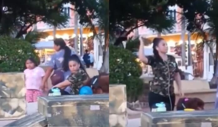 Graban en video a mujer que atemoriza con sus perros a niños en parques de Cozumel