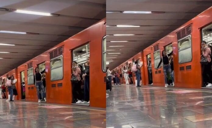 Pasajera explota contra conductor del Metro CDMX por retraso de trenes en la Línea 3