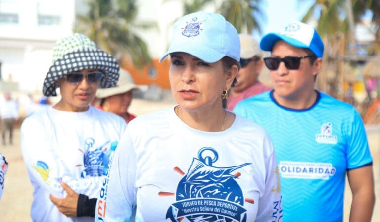 Lili Campos dio el pitazo para el torneo de pesca legado y tradición