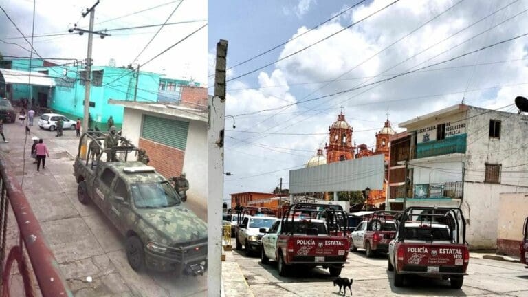 Video Disparan contra la Presidencia Municipal de Domingo Arenas en Puebla