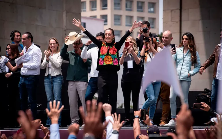 Claudia Sheinbaum cierra gira por el país en el Monumento a la Revolución